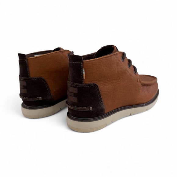 TOMS Men's Waterproof Leather Chukka Boots size 7 color brown - Picture 5 of 10